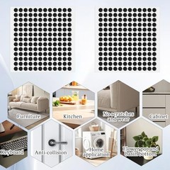 312Pcs Small Felt Pads for Coasters Bottom Dots 3/8″ Felt Cabinet Door Bumpers