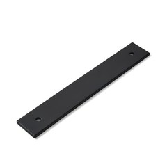 5 Pack 4 Inch Square Backplate 3 Inch 76mm Center Matte Black Pulls Hardware