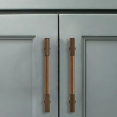 10 PCS 3.5 Inch Solid Kitchen Cabinet Handles Antique Brass Pulls Heavy Duty