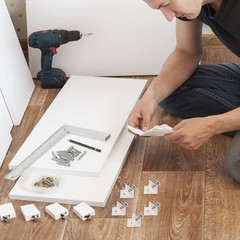 120 Pack Drawer Wedges with Screws Bottom Repair Mending Plastic Angle Bracket