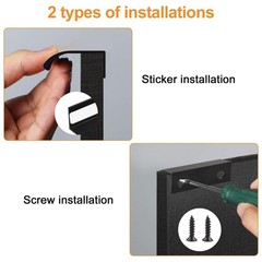 8 Pack Finger Edge Pull Self-Stick Instant Cabinet Drawer Pulls Modern Style