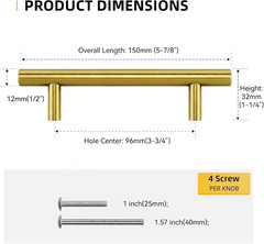 50 Pack 3-3/4In Brushed Gold Cabinet Pulls Gold Kitchen Cabinet Handles Brushed
