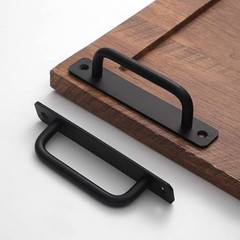 Pack8 mm Matte Black Cabinet Handles Aluminum Drawer Pulls 5 Inch 12 RoundBlack