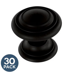 Franklin Brass 30Pack Simple Dbl Ring 1-1/8 ” Classic Matte Black P44435K-FB-B3