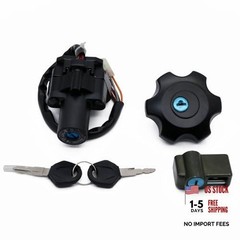 PROCNC Ignition Switch Gas Cap Seat Lock Keys Set for Fit for Suzuki DR650