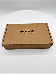 Goo-Ki 1.3” Champagne Bronze Cabinet Knobs w/ Backplates 6 Pack