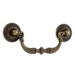 Dresser Pulls Drop Bail Handles Antique Bronze Cabinet Drawer Pulls Handles LOT