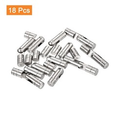 uxcell 18Pcs Invisible Brass Barrel Hinge, 25x5mm Concealed Hinges,