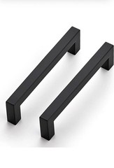 Ticonn 5″ Square Cabinet Pulls 30 Pcs Matte Black Finish