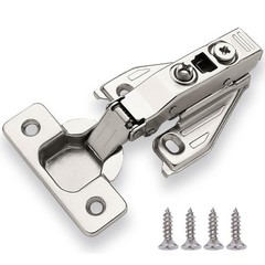 50 PCS Soft Close Cabinet Hinges – 105° Concealed Door Hinge, 3-Way Adjustable,