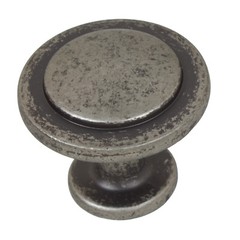 GlideRite 1-1/4″ Dia Classic Round Ring Cabinet Knob Weathered Nickel 80960-WN-1