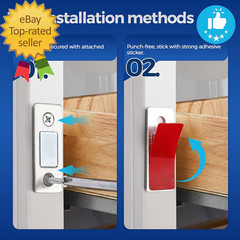 12 Pack Ultra Thin Cabinet Door Catch Stainless Steel Cabinet Magnetic Door Catc