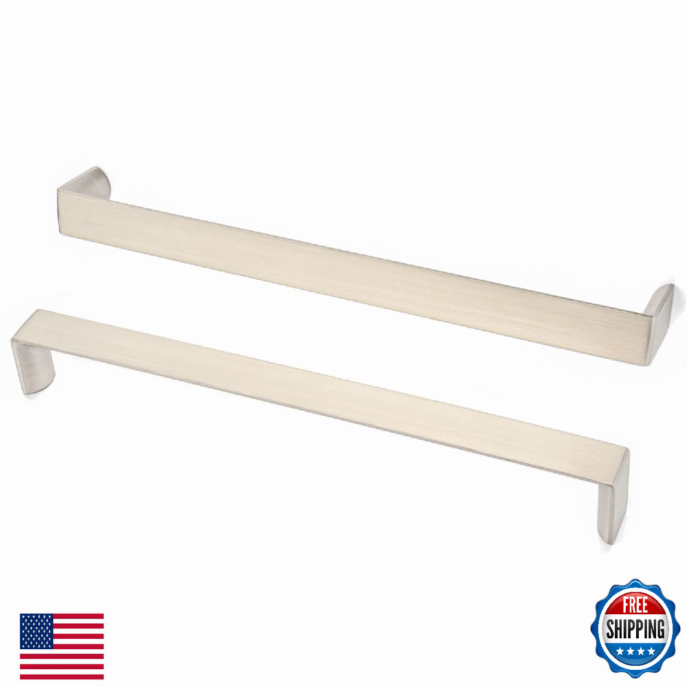 BEROSSA 6PK 8-4/5″ Brushed Nickel Cabinet Pulls Handles 224mm Hardware