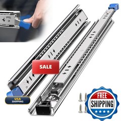 SLIDEWAY 260lb Heavy Duty Locking Drawer Slides 18″ 53mm Wide Full Extension