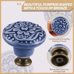 Zernmiarder Greyish Blue Ceramic 1-3/8″ x 1-1/4″ (Dia.* L),