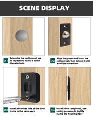 2 Pack Gold Ball Catch Door Hardware,Brass Top Door Ball Catch,Ideal Closet D…