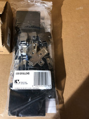 KV 8091FULL34S Pocket Door Overlay Kit for Salice Hinges – Black