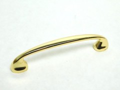 10 pk! 3-3/4″CC CABINET DRAWER PULLS ARCH BRIGHT BRASS FINISH KITCHEN HANDLES LD