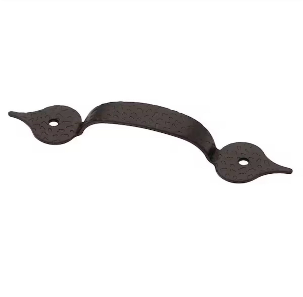 Hammercraft 3-2/5 In. (87 Mm) Vintage Matte Black Cabinet Drawer Pull
