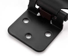 50 Pack 25 Pairs 1/2″ Overlay Cabinet Door Hinges Kitchen Black Semi-Concealed H