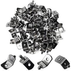 70 PCS 5mm L-Shape Shelf Pegs Metal Cabinet Bookshelf Support Pins Holders