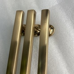 Lot Of 3 Emtek 86676US4, Cabinet Pull Handle 5″Centers Urban Modern, Satin Brass