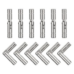 uxcell 12Pcs Invisible Brass Barrel Hinge, 30x5mm Concealed Hinges,