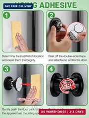 RV Magnetic Door Catch with Adhesives Screws – Easy to Install Camper Trailer Do