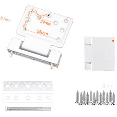 White Zinc Alloy Heavy Duty Hinge for Swing Doors on UPVC Plastic Steel Frames