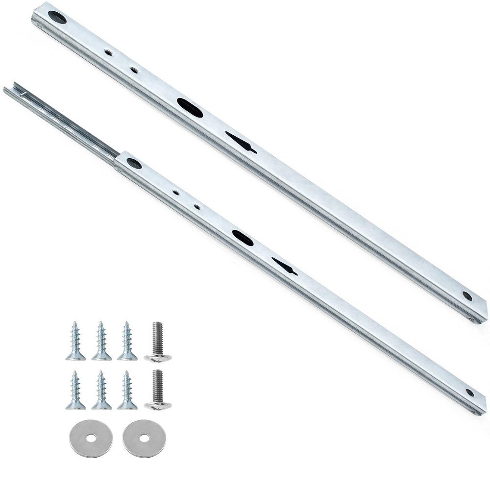 2 Pcs Metal Drawer Slides, 12 Inch Drawer Slide, Ball Bearing Two Way Slide T…