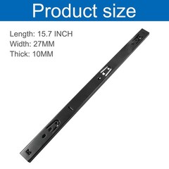 Drawer Slides 16 Inch, 1 Pair, Black