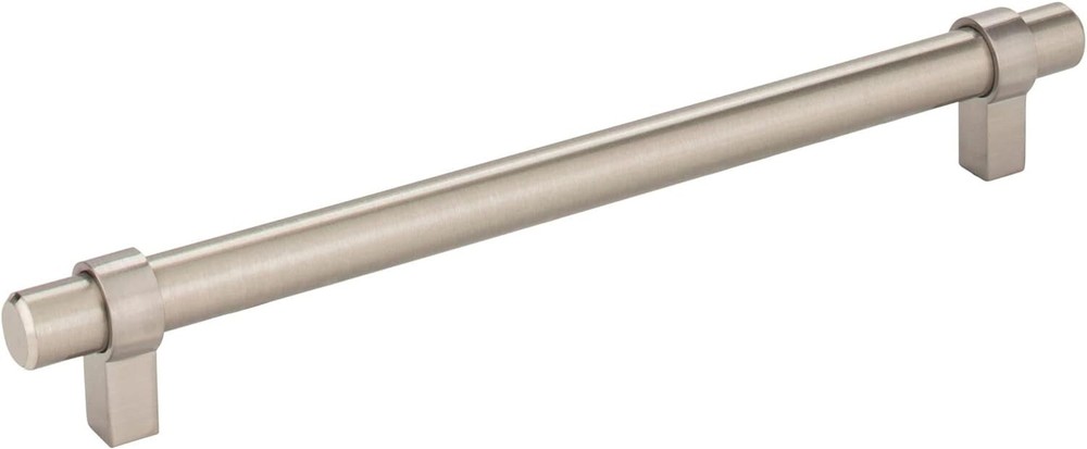 Satin nickel bar pull cabinet handle jeffrey alexander industrial pipe 7 9/16