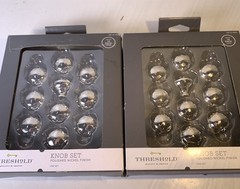 Threshold Knob 2 Sets Polished Nickel Finish Texture 20 Total