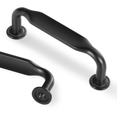10 Pack Matte Black Simply Modern Cabinet Pulls 3 Inch(76mm) Hole Center Kitc…