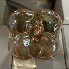 MAXWOLF Crystal Flower Cabinet Knobs Brushed Gold/Champagne 6 Pack Drawer