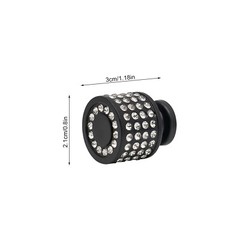 10 Pack Modern Round Cabinet Door Knob Kitchen Drawer Dresser Handle Pull Black