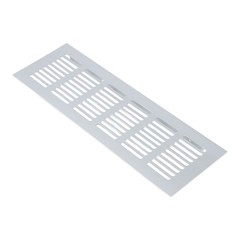 80mm Silver Aluminum Ventilation Grille for Cabinets Wardrobes and Doors