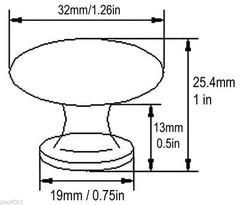 1-100 Pack Oil Rubbed Bronze kitchen cabinet drawer Ring knobs 1 1/4″
