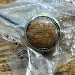 25 Amerock Designer London Brass Wood 1.25 Dia Cabinet Knob IBP1924-LBOK Vintage