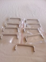 Pack Of 9 Brushed Chrome 4″ Center To Center Drawer Pull