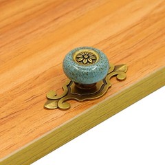 10 Pack Ceramic Knobs,Vintage Dresser Kitchen Petal Cabinet Pulls Rustic Allo…