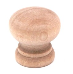 20 Pack Hickory Natural Woodcraft P684-UW Unfinished Wood 1 1/4″ Furniture Knobs