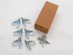 3 Vintage NOS Pairs AJAX 567-2-4 Knife Pivot Hinges with Screws for 3/4″ Doors