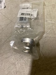 Art Deco Square Knob Finish: Bright Nickel