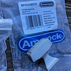11 NIP Amerock Mulholland 1 1/4″ Rectangle Satin Nickel Knob BP53029g10 SEALED