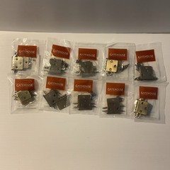 Flush Hinge Gatehouse NS1710 AB Lot Of 10Sealed Packs Non Spring Antique Brass