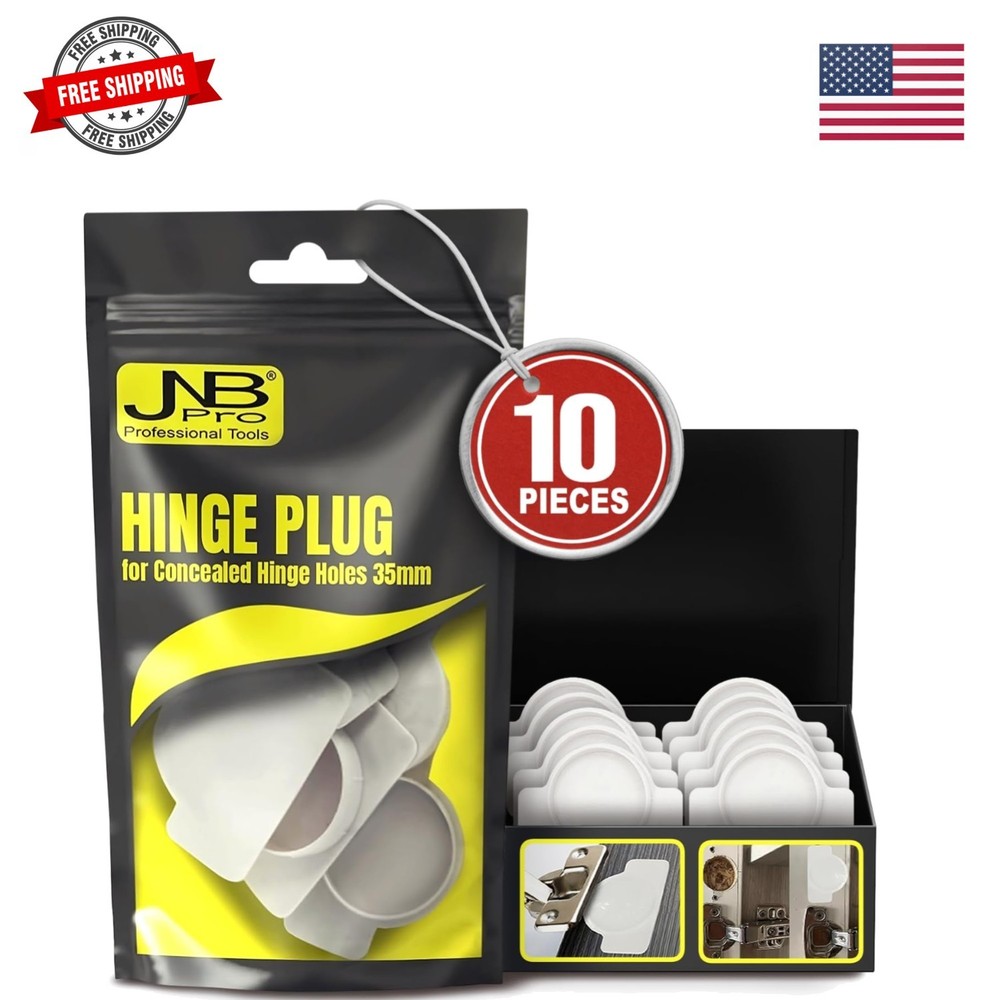 Hinge Plug 10pcs, 35mm – Strong Cover for Wood Holes, Door Cabinet Hole Cover…
