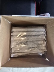 Knobonly 30 Pack Brushed Nickel Finished Cabinet Handles. 6 1/2 × 1/2 × 1 3/8