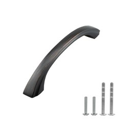 10 PCS Makoto Series Cabinet Pull Handle 33/4″ 96mm Oil Rubbed Bronze 41/4″
