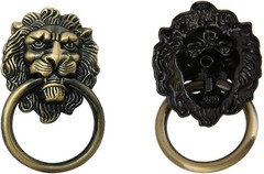 6 Pack Lion Head Knob Pull Handle for Dresser Drawer Cabinet Jewelry Box with Dr